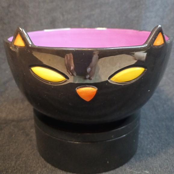 Other - Black Cat Bowl with Purple Interior